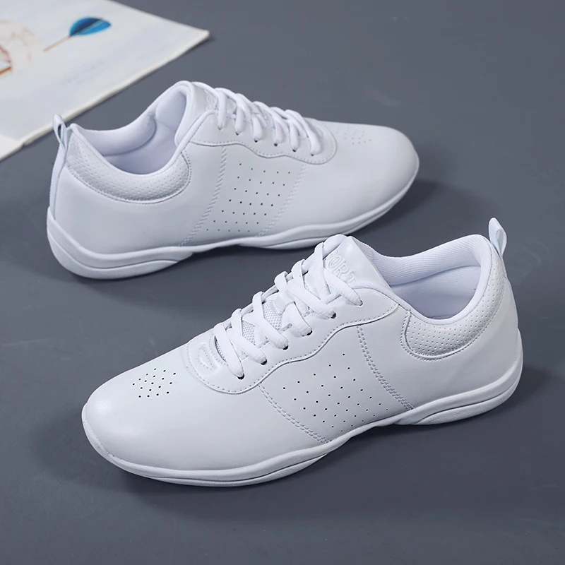 Marwoo cheerleading shoes Children's dance shoes Competitive aerobics Fitness Women's white jazz sports 2125