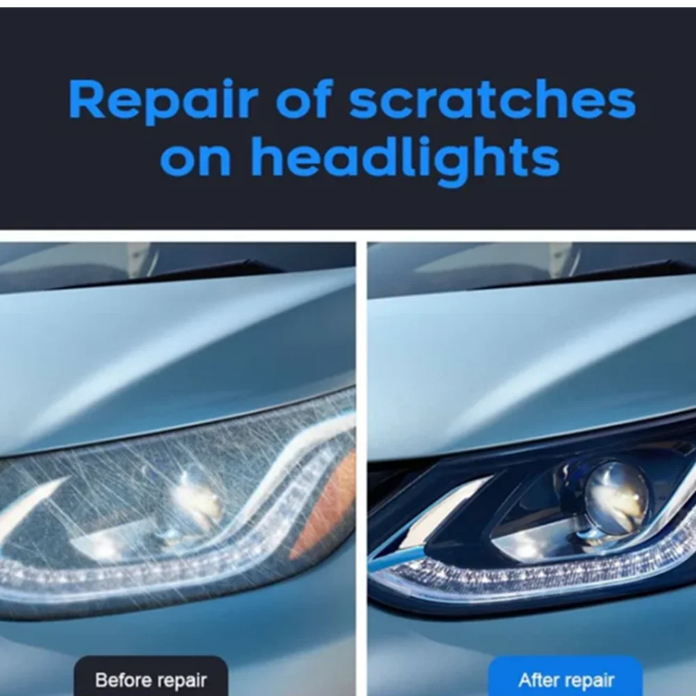 Car Headlight Restoration Repair Kit Liquid Polymer Chemical Polishing Set Headlight Polishing Cleaner Restorer Fumigation Kit Headlight Repair Tool