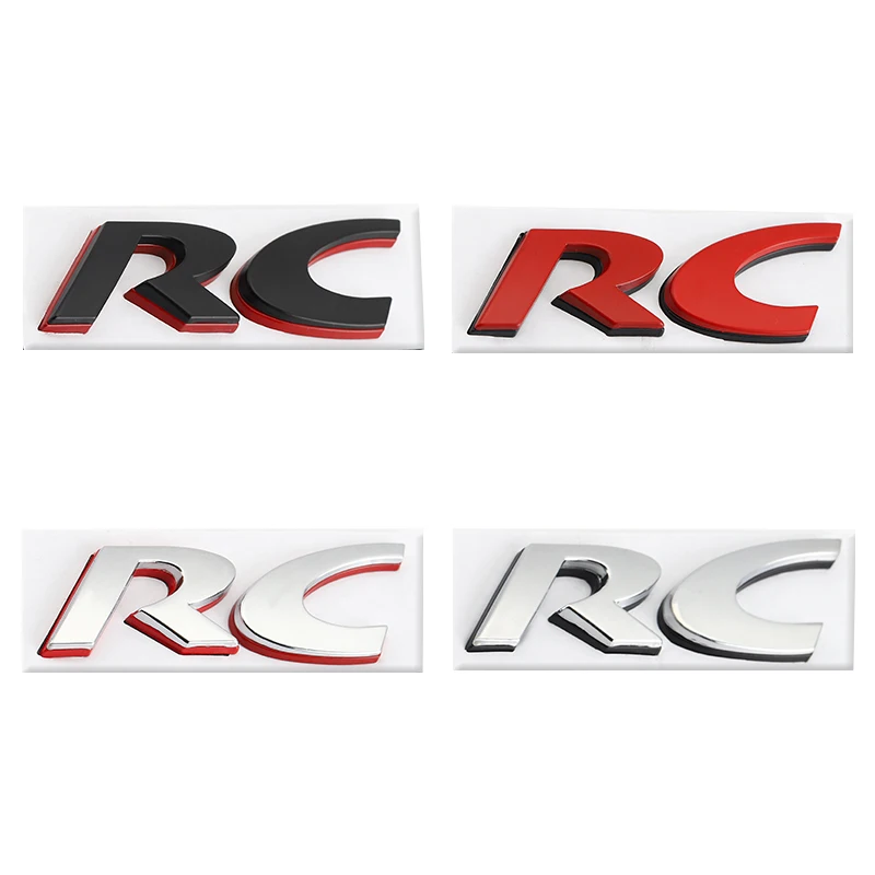 

Car Sticker Styling RC Emblem Trunk Decal Rear for Peugeot RC SPORT GT 106 205 206 207 208 301 306 307 308S 406 407 408 508 806