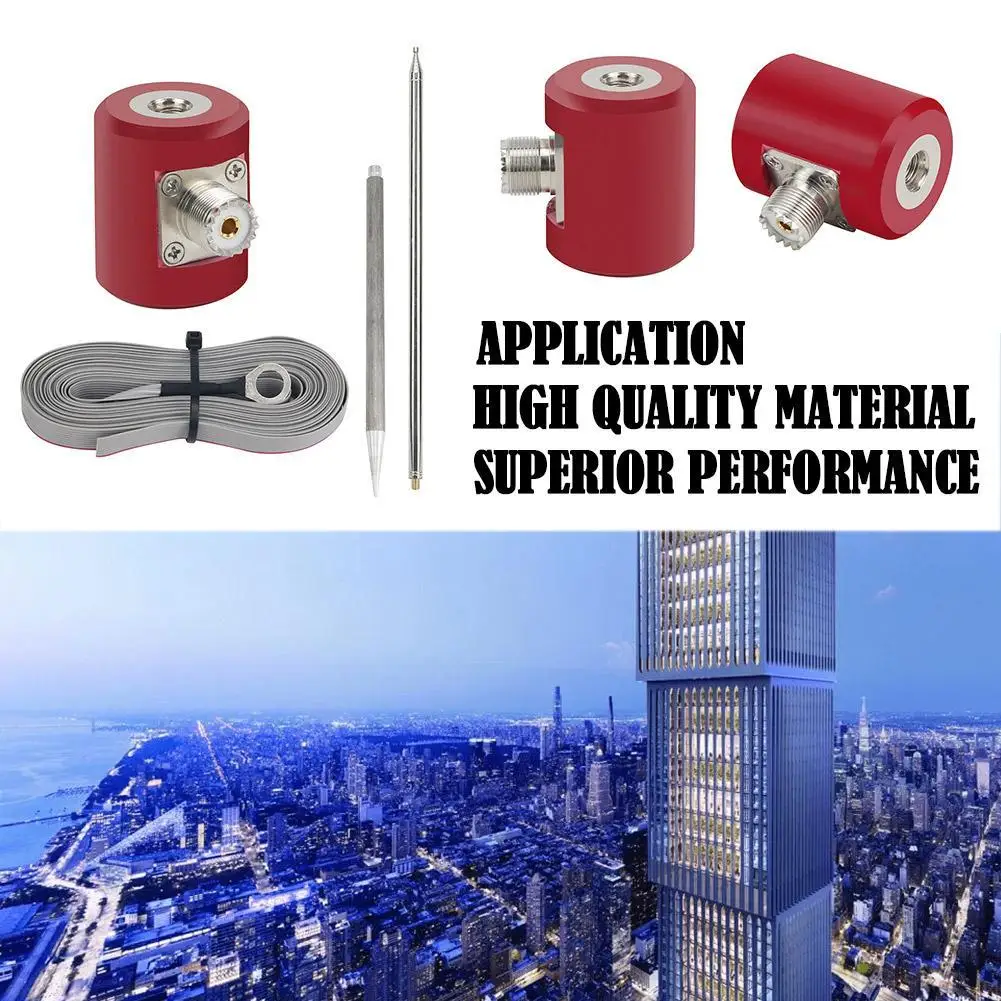 

1/4 Wavelength 5M/16.4FT QRP Antenna 14M-30MHz 300W-600W Stainless Steel HF Antenna for USDX Radio