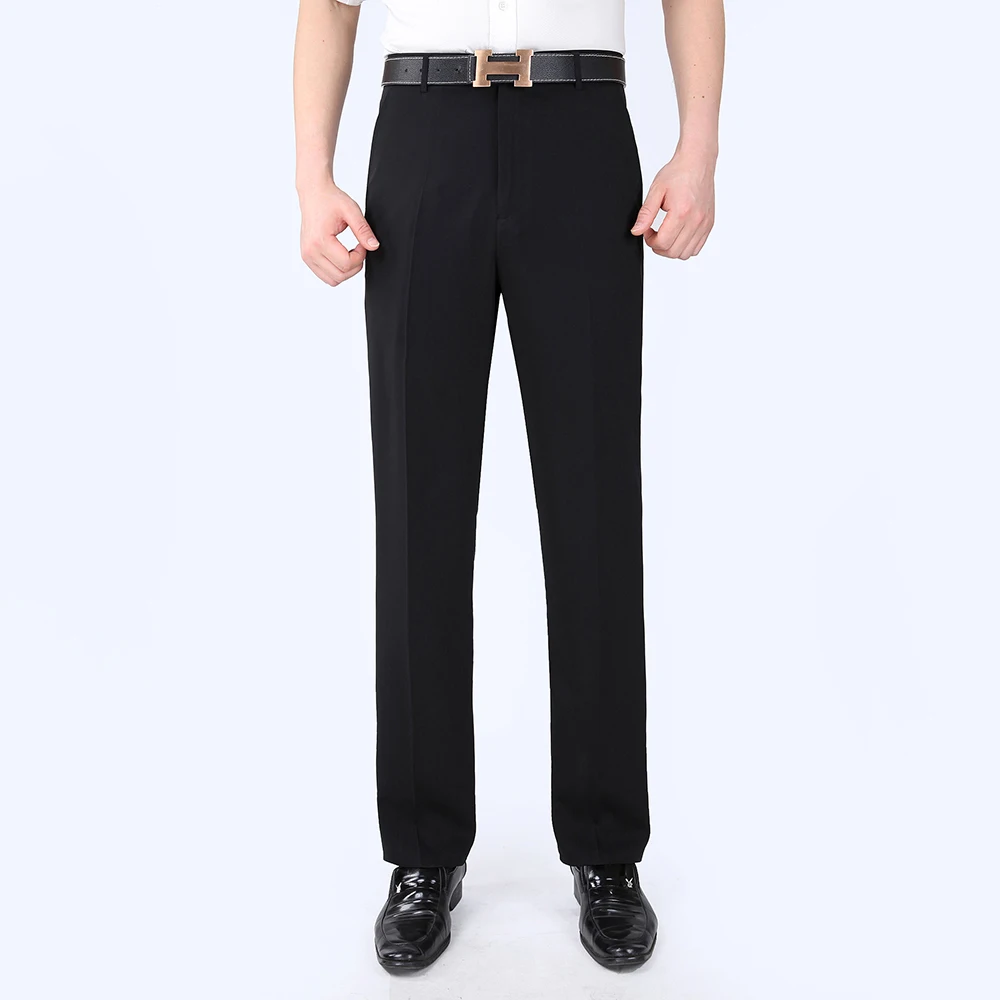 Summer Men Business Thin Silk Pants 29-56 Male Big Size Formal Classic Breathable Office Baggy Suit Trousers