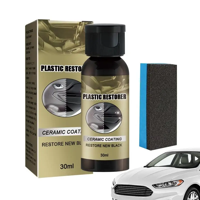 

Car Refurbishing Agent 30ml Car Refurbishment Cleaning Agent Car Cleaning Supplies Car Interior Paint With Sponge For