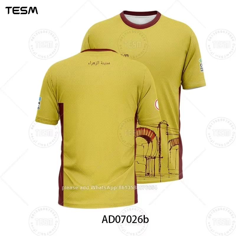 T-Shirt Retro Jersey Sports Top Casual Short-Sleeved Shirt Men Women Children