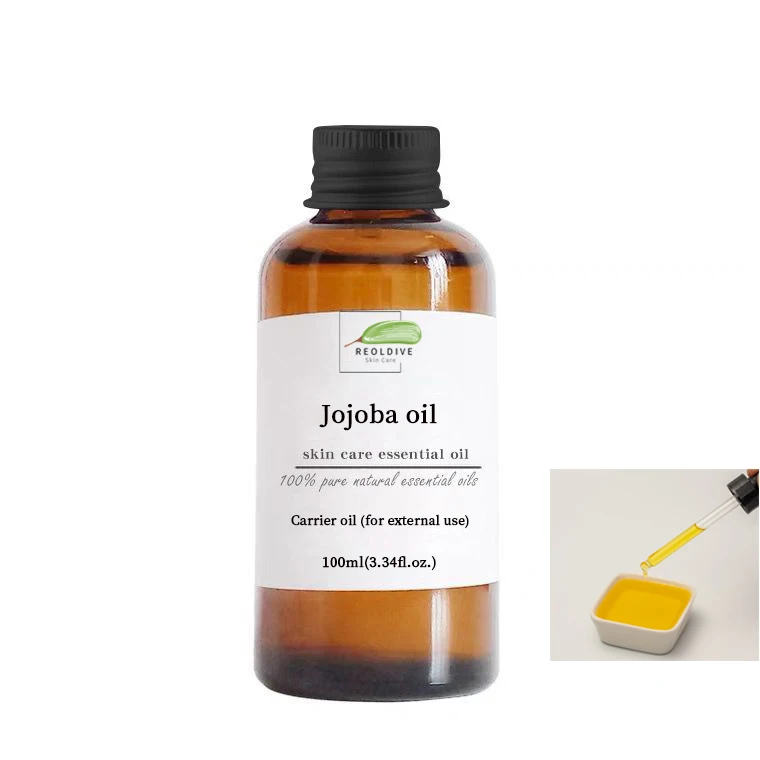 

Nature Cold Pressed Jojoba Oil Unclogs Pores Improves Blackheads Moisturizes Makeup Remover for Hair and Skin Care Carrier oil