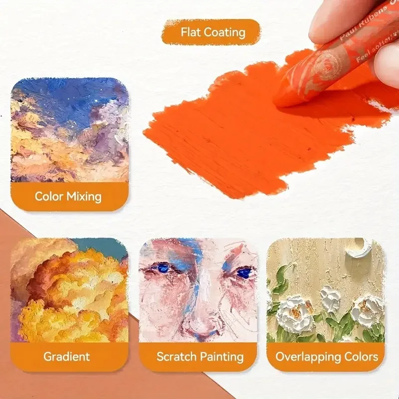 1pc of Ultra-Soft Oil Painting Stick Set, Washable Macaron-Colored Crayons for Graffiti And DIY Art. 2