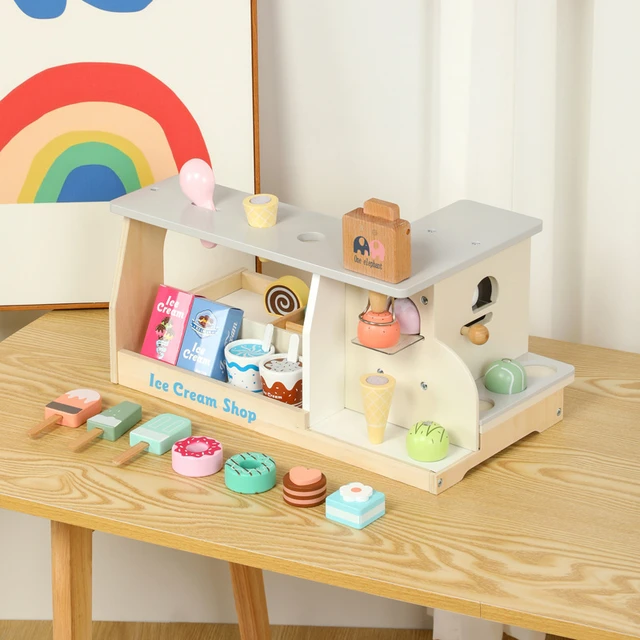 Crianças jogo de mesa brinquedos ice cream torre crianças equilíbrio  educacional brinquedos modelo família jogos de tabuleiro presente conjunto  - AliExpress