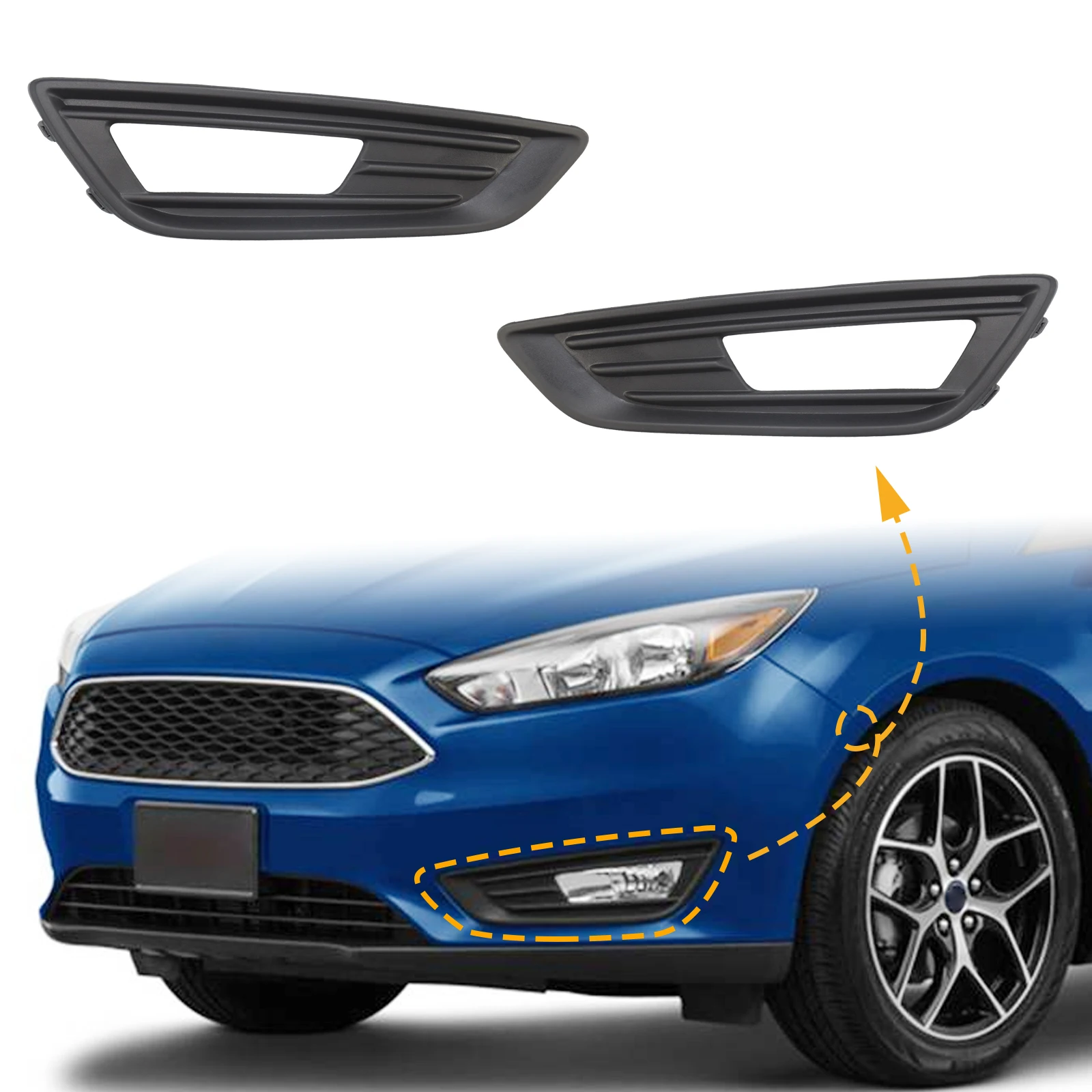 fog-light-frame-lamp-trim-grill-cover-under-front-bumper-for-ford-focus