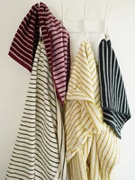 Fashion Striped Cotton Towel Soft Absorbent Adult BathTowel Face Towel Household Towels Luxurious Hotel Bath Supply Beach Towels 1