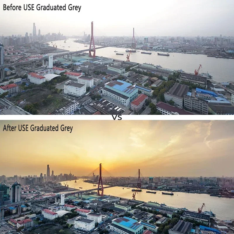 GND 0.9 Neutral Density Graduated Gray Lens Filter 49mm 52mm 55 58 62 67 72 77mm