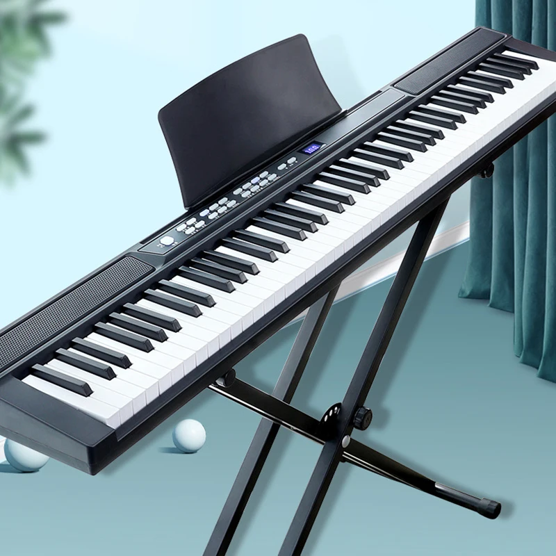 Description Picture 2 of itemBlack Portable Electronic Organ 88 Keys Electronic Piano Adult Children Beginners Pianos Professional Keyboard Instruments