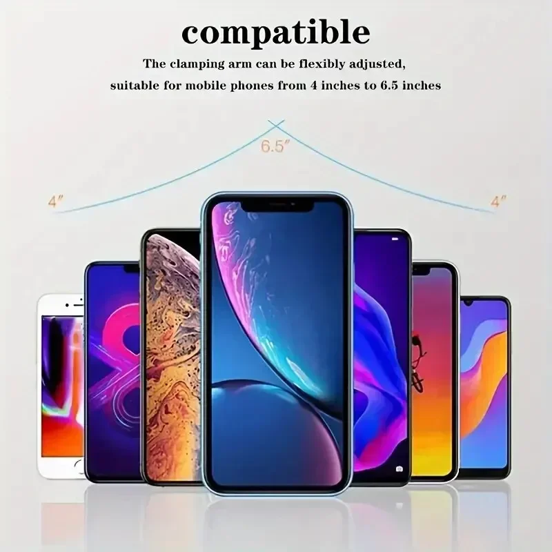 Drahtloses Autoladegerät, Handyhalter, Schwerkraftinduktion, Auto-Luftauslass, schneller kabelloser Ladeständer für iPhone, Samsung, Xiaomi – Detail 19