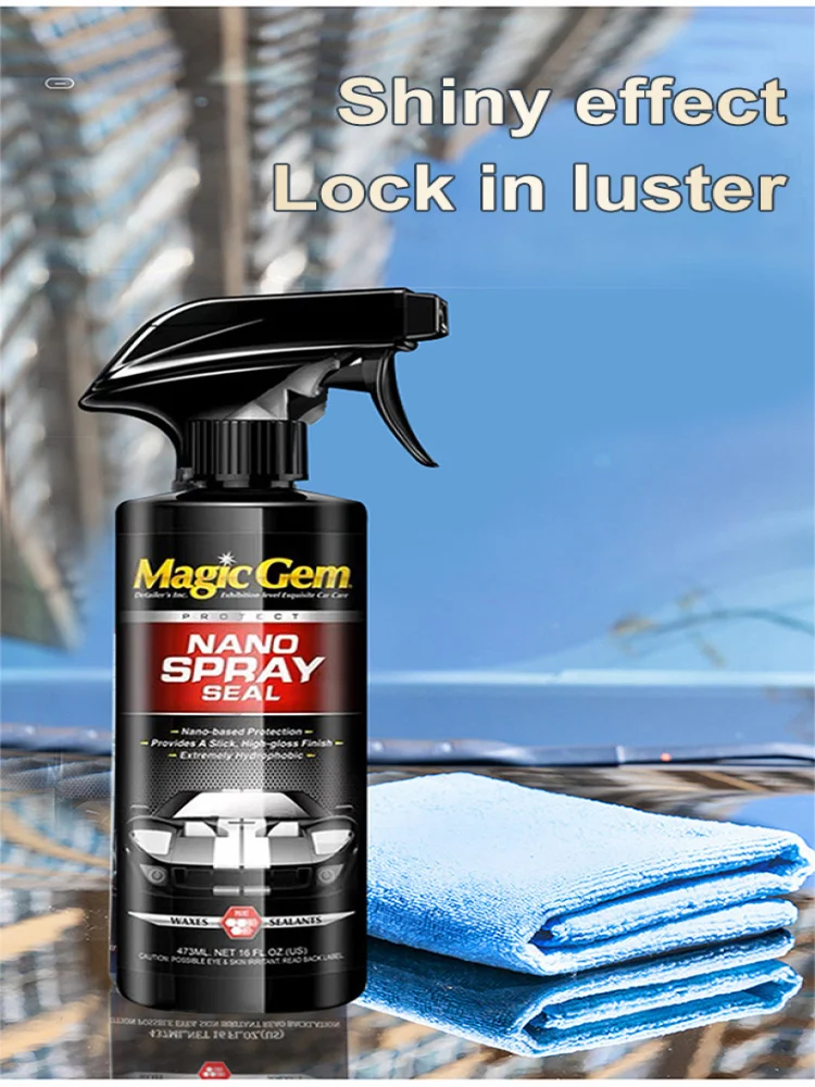 Automotive Nano Coating Liquid Wax Sealant for New Car Stain Removal and Shine Enhancement stain remover