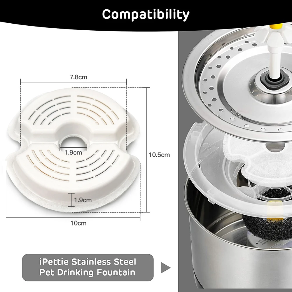 Pet replacement filter Cat Fountain Filter Replacement Filters For Pet Cat Dog Fountain Water Drinking Bowl Dispenser Automatic Feeder Filtration