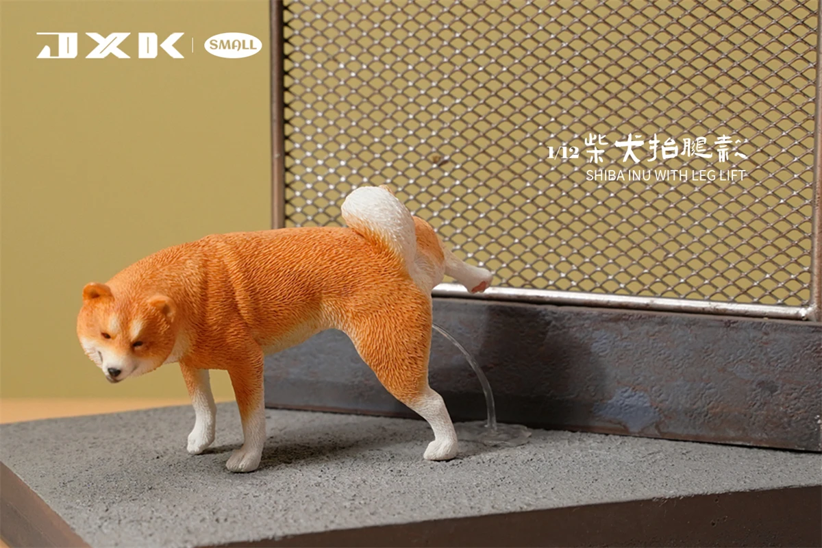 四季オリジナル　柴犬　mini shiba without grounder JXK 1/12 Small Shiba Inu Pet Dog Figure Cute Creative Animal Model
