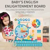 1 Set Kids Montessori Learning Table Clock Easy to Read for Playrooms Teaching Clock Seasons, Months, Days of Week 1