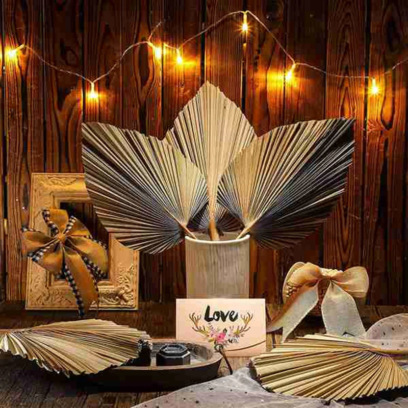 Dried Palm Leaves Room Decor,5 Pieces 18Inch H X 10Inch W,dried palm leaves