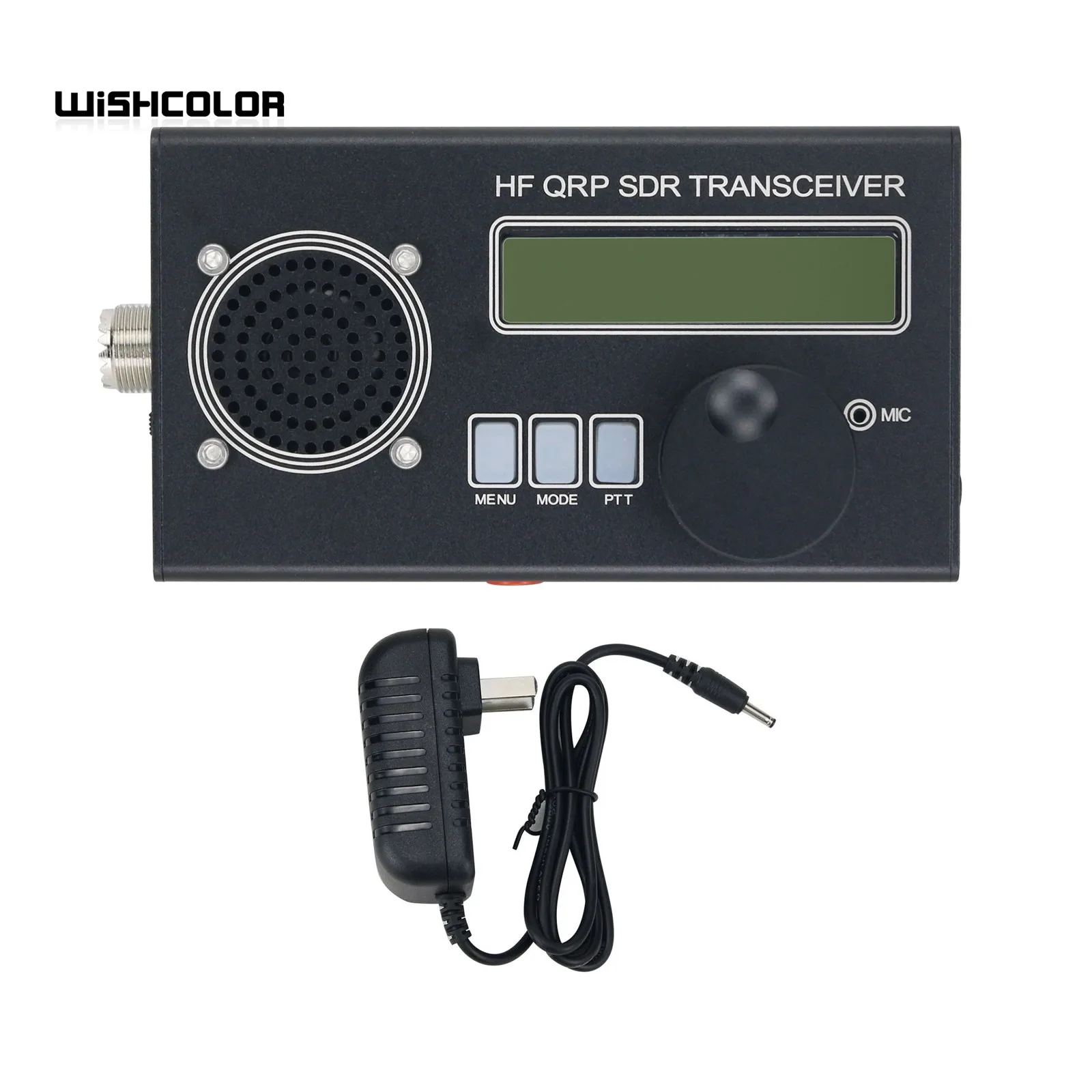 Wishcolor New 8-Band 5W USDR/USDX HF QRP SDR Transceiver SSB/CW Transceiver Ham Radio With Black Shell