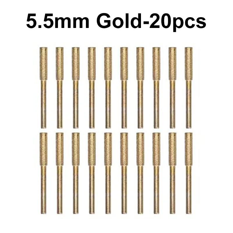 20Pcs Diamond Coated Burr Sharpening and Carving Tool Set