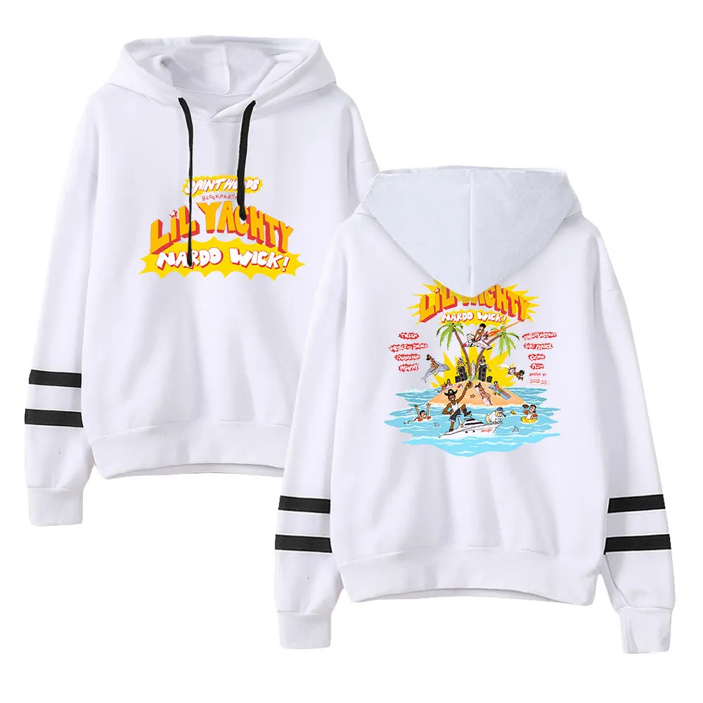 Nardo Wick Merch Unisex Pocketless Parallel Bars Sleeve Sweatshirt Men Women Hoodie American Rapper Hip Hop Clothes