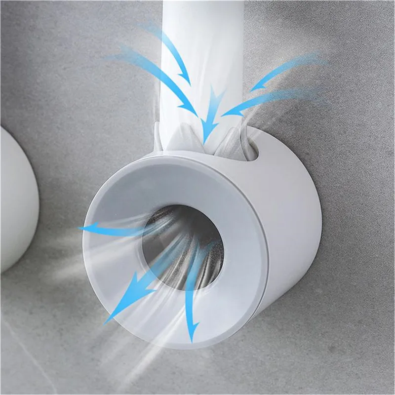 1pc Electric Toothbrush Holder Wall-Mounted Dustproof Toothbrush Holder Perforated Bathroom Electric Brush