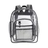 Transparent Backpack Adjustable Shoulder Strap Waterproof Heavy-Duty Large PVC See Through Backpack Women Men School Bag 6