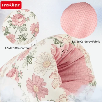 Cuscino per Allattamento in Cotone per Neonati, Morbido e Spesso, Supporto per Maternità e Allattamento, Accessorio per la Cura della Testa del Bambino