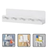 White Key Holder Multi-function Wall Shelf Storage Keys Hanger Wall-mounted Rack Pp Decorative Hook Household 1