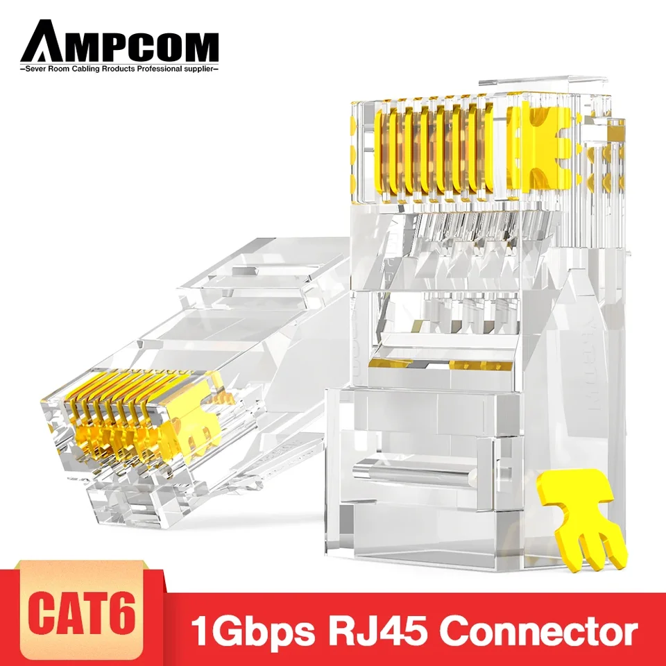 thumbnail image 2 of RJ45 Connector CAT6 Fast RJ 45 Ethernet Cable Plug... - Grandado 2 of 11