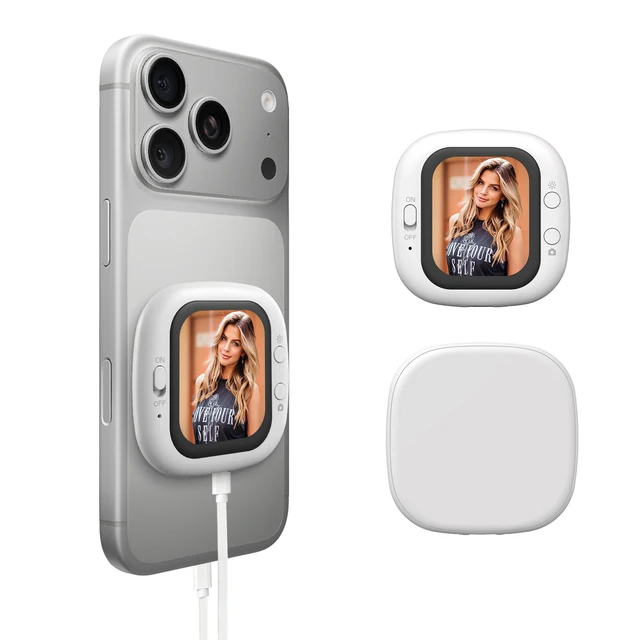 Téléphone portable magnétique caméra arrière Selfie caméra vidéo sans fil téléphone portable magnétique Vlog Mini 1