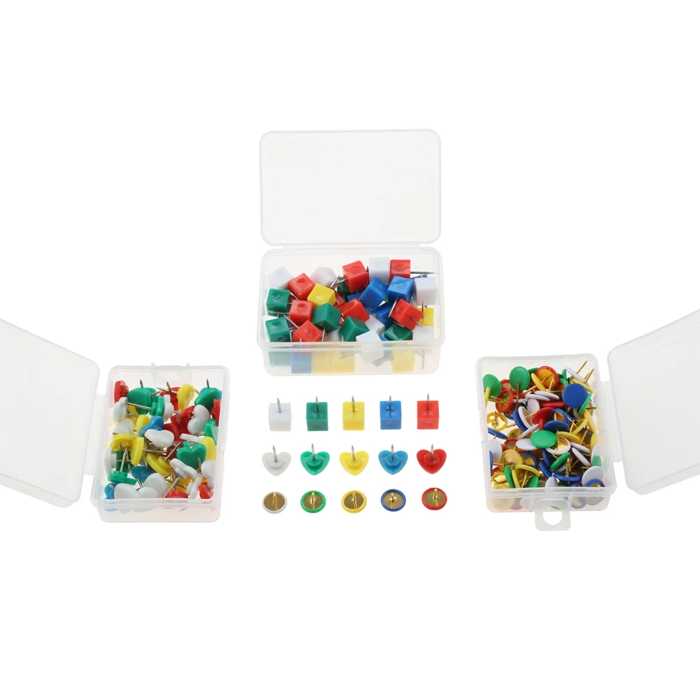 Upholstery Thumbtack Pins Round/Heart/Square Decorative Tack Sofa Stud Flat Wall Studs Fasteners Pushpin Furniture Nail 100/50Pc