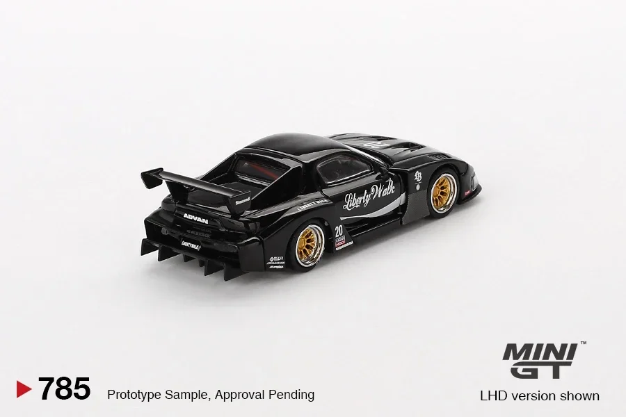 MINIGT 1:64 RX-7 LB-Super Silhouette Liberty Walk Black Model car 2
