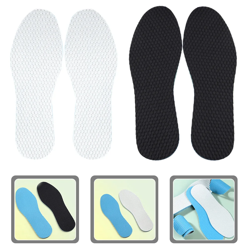 

6 Pairs Cuttable Insoles Athletic Shoe Inserts for Men Mat Standing Replaceable
