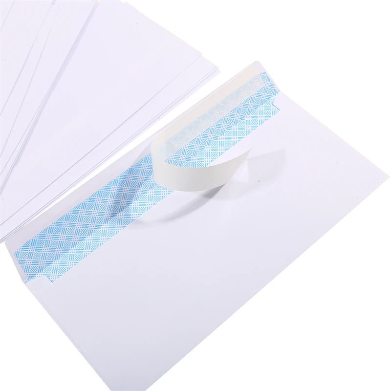 Windowless envelope 10/20PCS 10 # Secure Business Envelope Can hold A4 paper Bill invoice Self Sealing