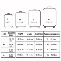 Thick Elastic World Map Luggage Protective Cover Zipper Suit For 18-32 inch Bag Suitcase Covers Trolley Cover Travel Accessories 2