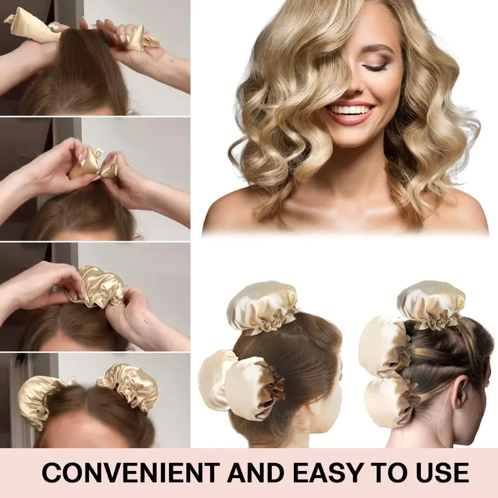 Heatless Curling Rod Headband Soft Hair Curlers No Heat Silk Curls Lazy Hair Rollers Sleeping Curler Styling Tools hair styling tool,hair curling tools
