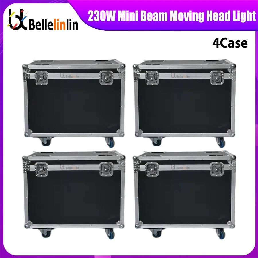 0 Tax 4Pcs Fly Case Per Mini Sharpy 230W Beam 7R Lyre 7R Moving Head Light Beam 230W Sharpy Stage Lights 230W 7R Beam Wash Spot