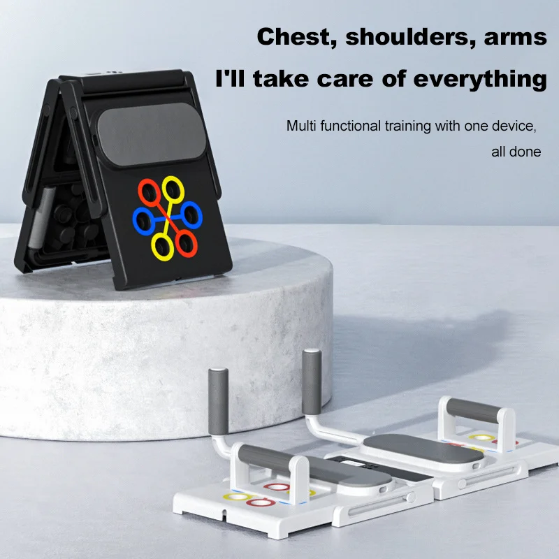Portable Multifunctional Push-up Board Set Foldable Fitness Equipment Chest Abdomen Arms Back Training