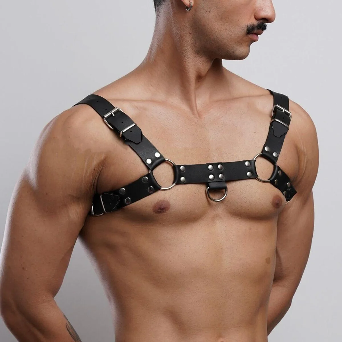 Fetish Men Sexual Chest Leather Belts Adjustable BDSM Body Bondage Harness Strap Rave Gay Clothing For Adult Sex Toy_voghion.com