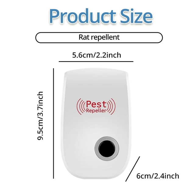 Anti-moustiques Ultrasons 6 Pack Répulsif Ultrasons Anti Moustiques  Ultrasons Intérieur Appareil Répulsif Insectes de Rat, Anti-moustiques  Ultrasons