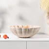 Natural Travertine Scallop Fruit Bowl Design Ornament Sample Room Home Hotel Desktop Multifunctional Storage Tray Decoration 2