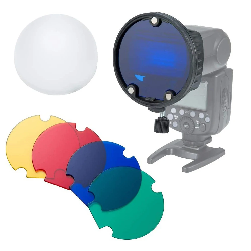 Mcoplus Flash Diffusore A Montaggio Magnetico A Sfera Filtro Riflettore A Griglia A Nido D'Ape Per Canon Nikon Sony Godox Neewer Yongnuo Speedlight