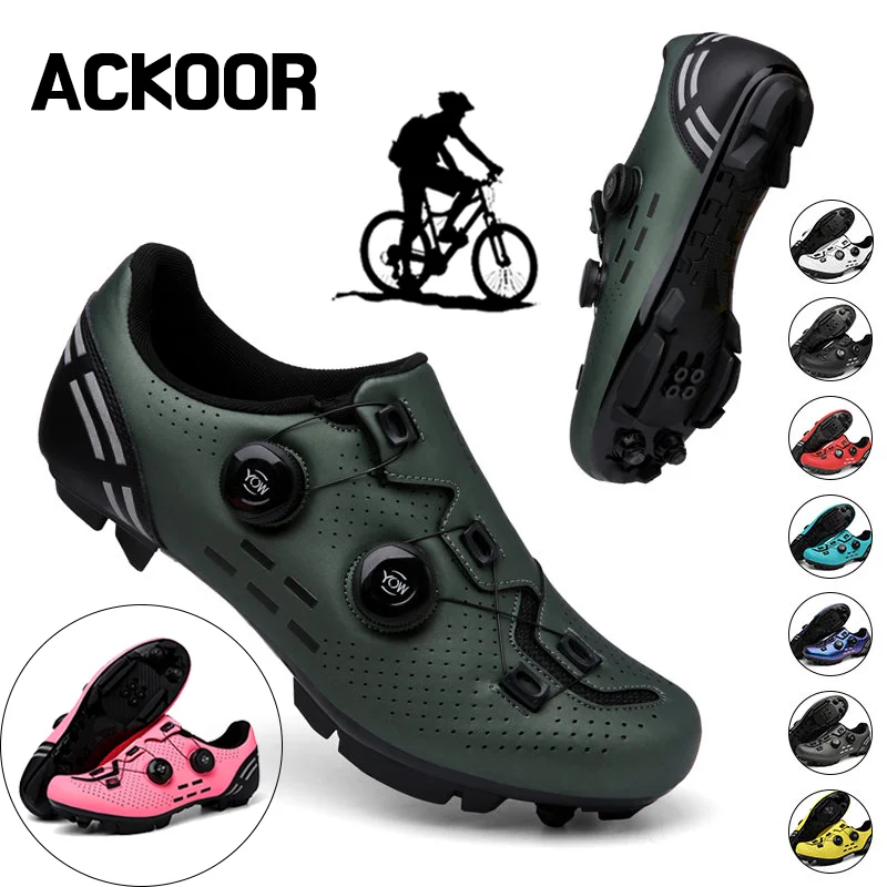 Cycling Shoes Cycling Sneaker Mtb Pedal Bicycle Shoes Flat Mountain Cycling Shoes Cleat Rb Speed Footwear Man Women New Self-locking