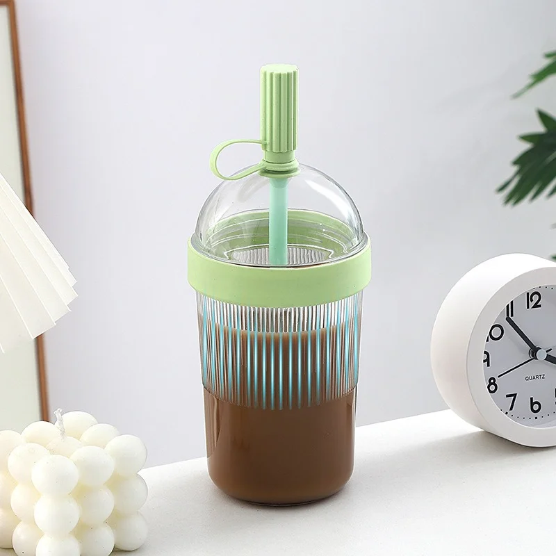 Reusable 17oz Tumbler with Lid and Straw - Stylish Drinkware for Home, Office, and Travel