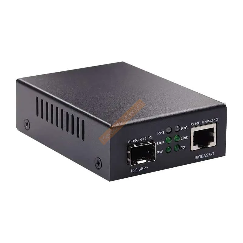 10G SFP+ Fiber to RJ45 Media Converter SFP+10/100/1000M/10G Ethernet Converter Transceiver