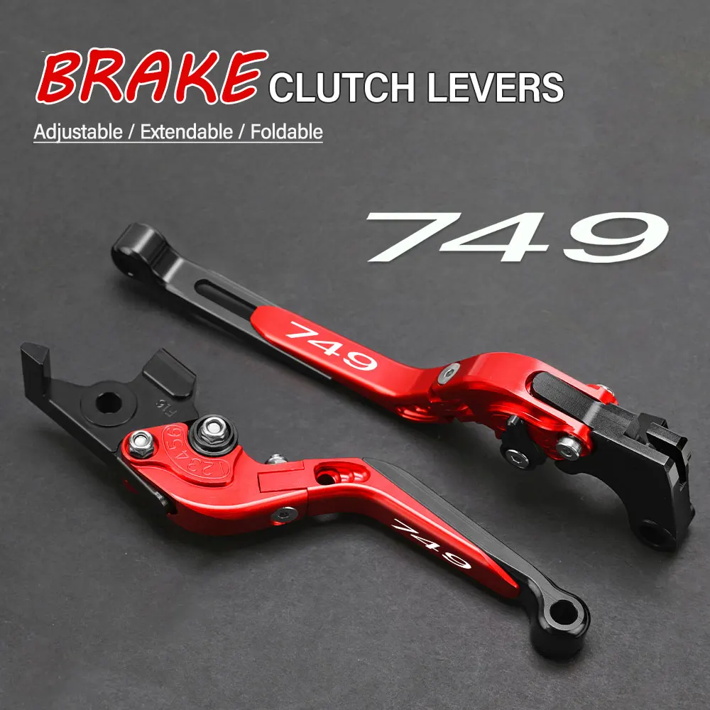 

FOR DUCATI 749 2003 2004 2005 2006 Motorcycle Hand Brake Clutch Adjustable Levers Handle Folding Extendable Lever grip
