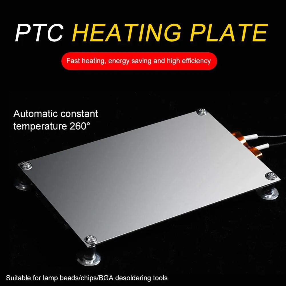 400W PTC Heating Plate Chip BGA Soldering Ball Split Aluminum LED Remover Welding Station Demolition Board Tool400W PTC Heating Plate Chip BGA Soldering Ball Split Aluminum LED Remover Welding Station Demolition Board Tool plastic welder stapler Welding Equipment