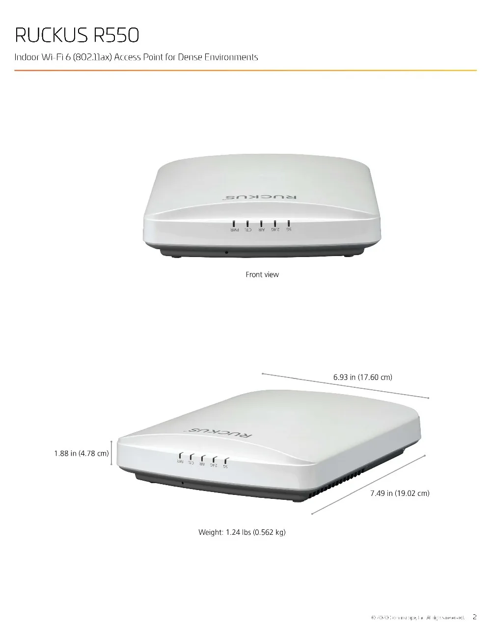 RUCKUS R550 Data Sheet_?_2