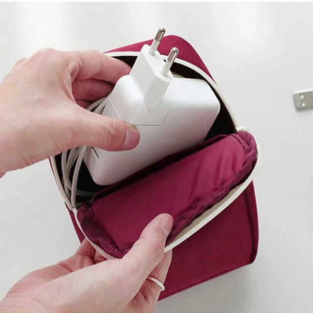 Utazási Eszköz Szervező Táska Hordozható Digitális Kábelzsák Elektronikai Kiegészítők Tároló Tasakot Hordó Tasakhoz Az Usb Power Bank Számára - Image 3