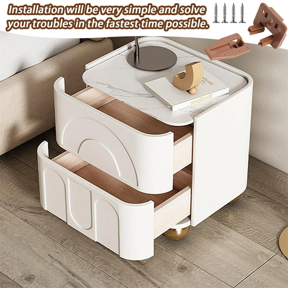 

Drawer Guide Kit Drawer Replacement Parts Drawer Rails Repair Kit Slides Guides Cabinets Hardware Install Furniture Accessories