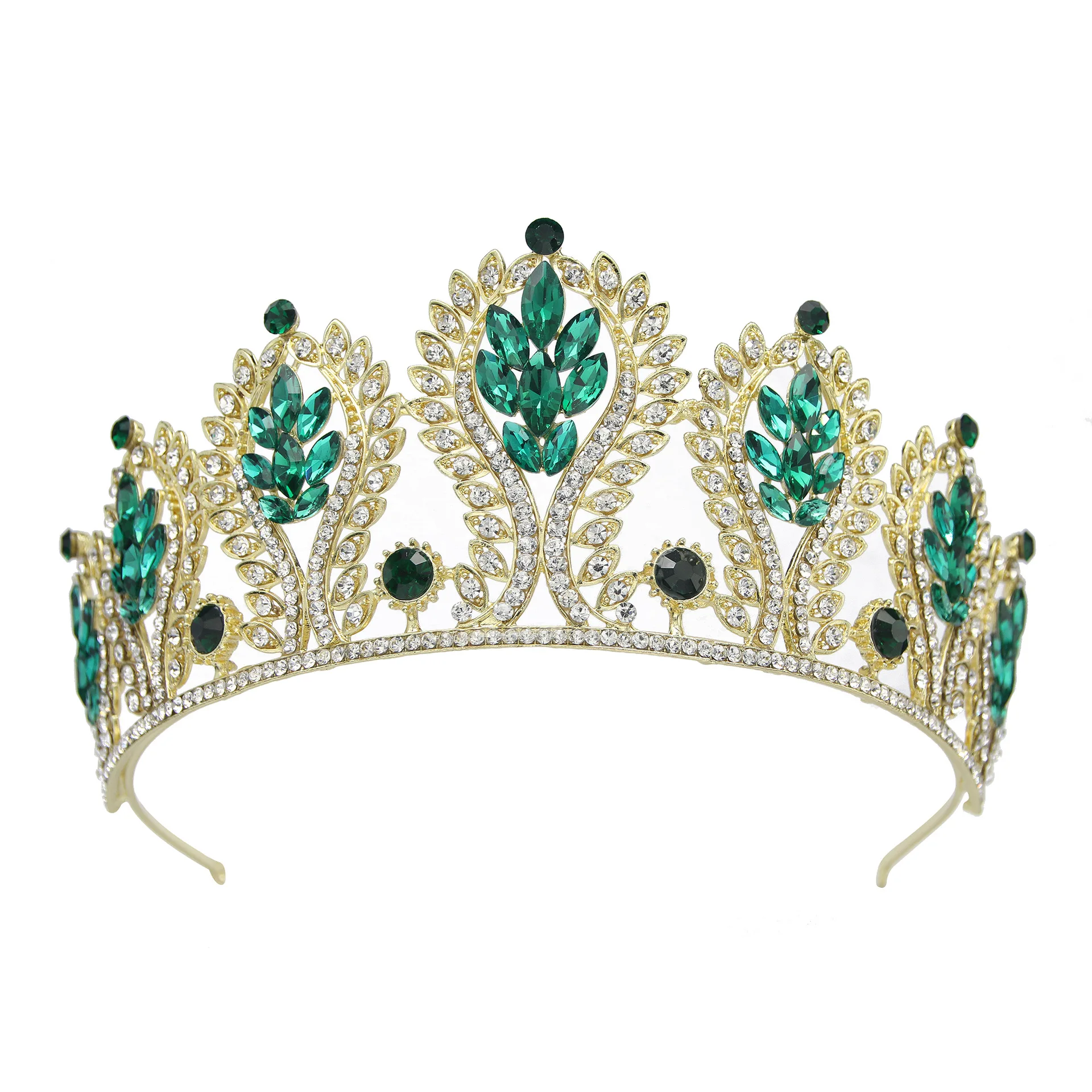 

Elegant Full Rhinestone Handmade Headbands Wedding Bride Women Tiara Crown Hairbands Women Girls Head Jewelry Party Pagent